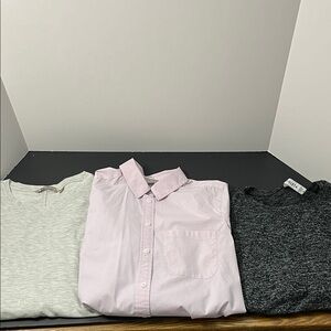 Athleta Shirt Lot of 3 - Light Pink Casual Button-Down Shirt - Size XS/S